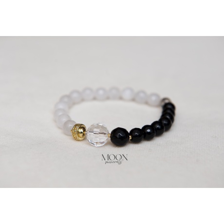 MOON minerals- Black&White- Be Classy- käevõru-4