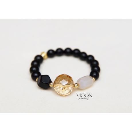 MOON minerals- Black&White- Be Classy- käevõru-1