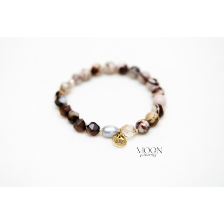 MOON minerals - Dark Shocolate - Käevõru ahhaadiga- 5