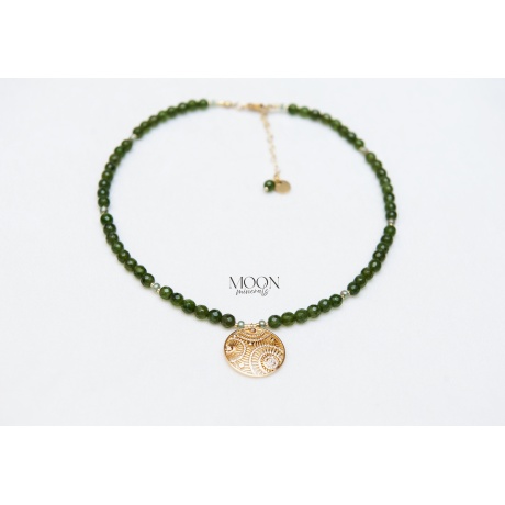 MOON minerals- GREEN MOSS- kee- 7