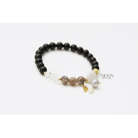MOON minerals- Black&White- Be Classy- käevõru-1