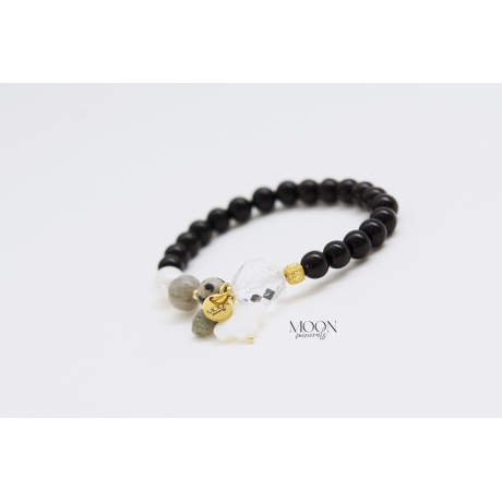MOON minerals- Black&White- Be Classy- käevõru-1