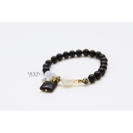 MOON minerals- Black&White- Be Classy- käevõru-1