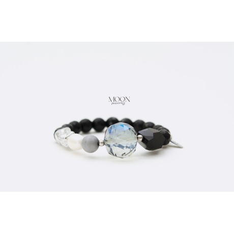 MOON minerals- Black&White- Be Classy- käevõru-1