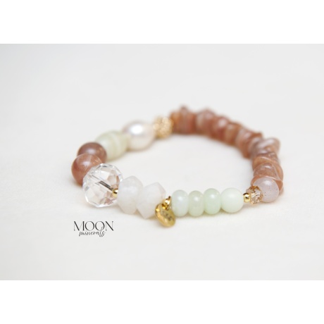 MOON minerals- Sand Crystals & Sunset- käevõru- 2